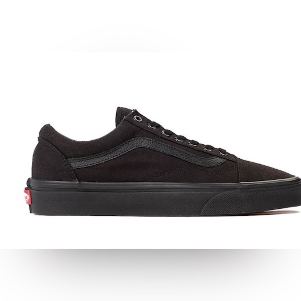 Vans Old Skool Skate Shoe - Black Monochrome Size 8.5